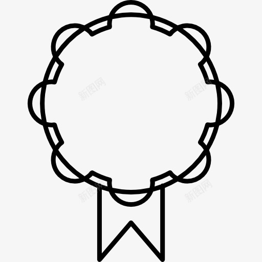 识别徽章与带尾图标png_新图网 https://ixintu.com 丝带 几包 奖牌 奖章 尾 徽章 识别