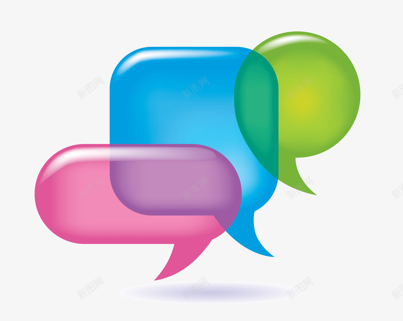 微信对话png免抠素材_新图网 https://ixintu.com 卡通对话框 微信对话 矢量对话框 边框素材