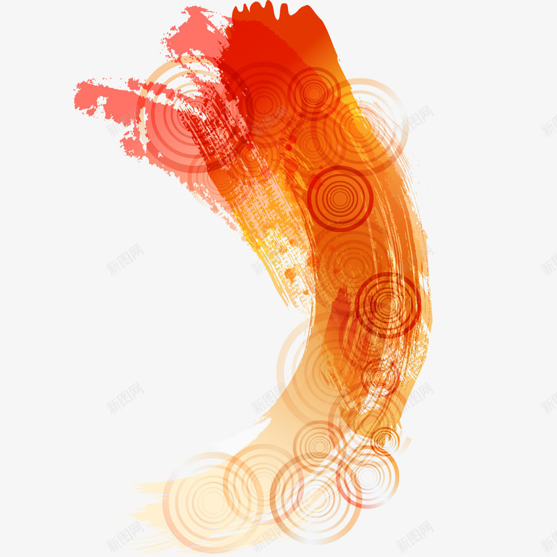橙色水彩背景图案png免抠素材_新图网 https://ixintu.com 图案背景 橙色 水彩