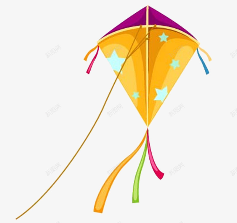 清明节橙色风筝png免抠素材_新图网 https://ixintu.com 免抠 放风筝 橙色 清明节 清明节习俗 素材 素材免抠 风筝
