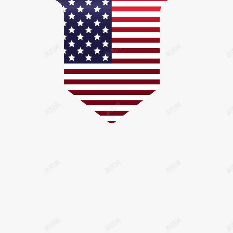 美国国旗吊旗png免抠素材_新图网 https://ixintu.com 吊旗 国旗 矢量素材 红条纹 美国
