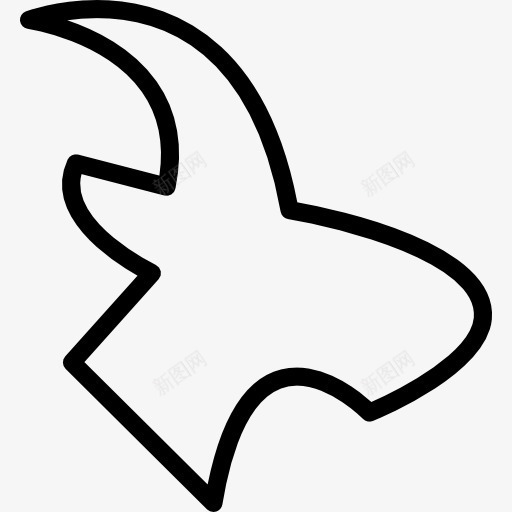 飞翔的鸟的轮廓变图标png_新图网 https://ixintu.com 动物 飞 飞翔的鸟 鸟 鸟的变种 鸟的轮廓
