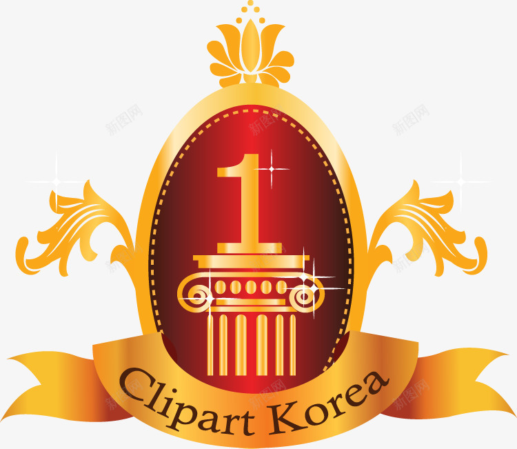 金色丝带奖章png免抠素材_新图网 https://ixintu.com 公告牌 公示牌 吊牌 奖牌 奖章 徽章 挂牌 盾牌