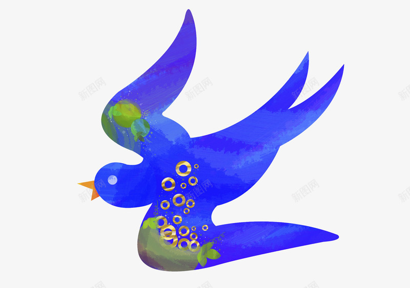 卡通飞翔的燕子图png免抠素材_新图网 https://ixintu.com 卡通 可爱的 小燕子 插图 简笔 蓝色的 飞翔的 黑色燕子