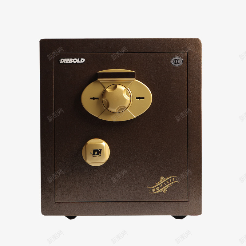 一台金色旋转锁保险箱png免抠素材_新图网 https://ixintu.com 产品实物 保险箱 旋转式锁 金色锁