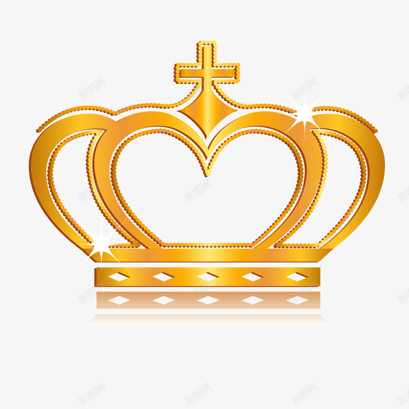 黄色金属质感皇冠png免抠素材_新图网 https://ixintu.com 皇冠 质感 金属 金属质感 黄色