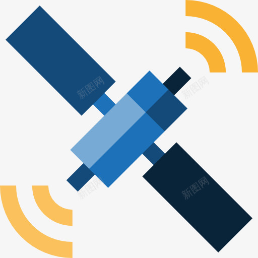 卫星图标png_新图网 https://ixintu.com 卫星 各种人造卫星 技术 航天 连接 通信