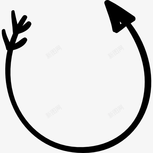 旋转左箭头图标png_新图网 https://ixintu.com 圆形 箭头方向 逆时针 重装