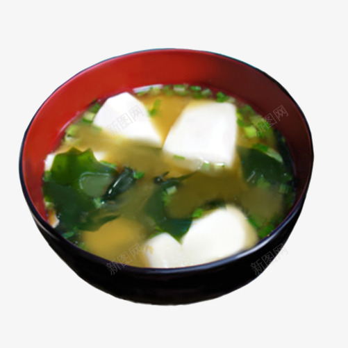 豆腐白菜汤手绘画片psd免抠素材_新图网 https://ixintu.com 手绘美食 汤 白菜 豆腐 青菜汤