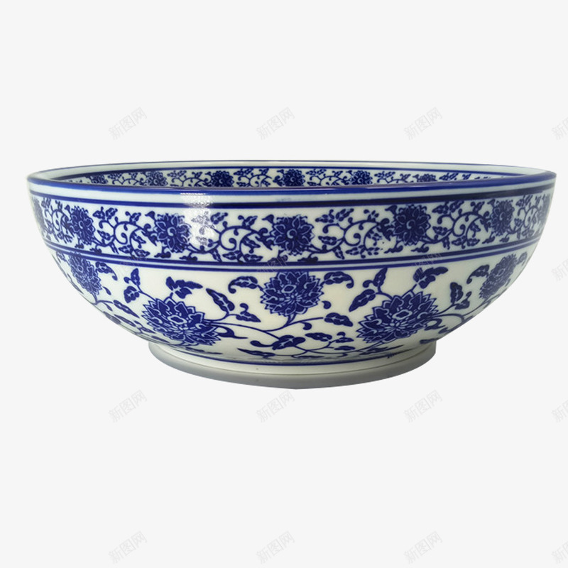 产品实物全花瓷器青花碗png免抠素材_新图网 https://ixintu.com 中国风器皿 传统艺术 全花 实物 手工艺品 景德镇 生活用品 艺术 花纹 蓝色 陶瓷碗 青花瓷 青花碗 餐具