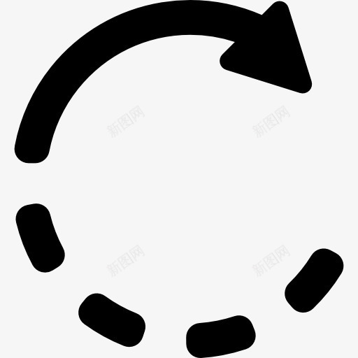 装箭图标png_新图网 https://ixintu.com 刷新 旋转 界面自旋 顺时针旋转