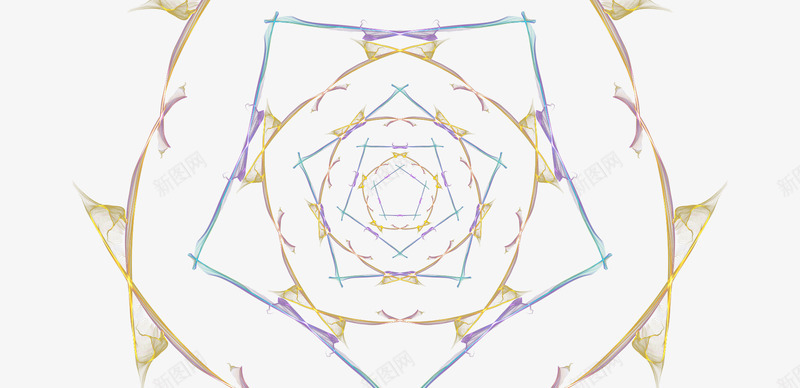 花荆棘旋转刀片光芒闪烁五颜六色png免抠素材_新图网 https://ixintu.com 万花筒 光璇 六角阵 刀片 花语 螺旋