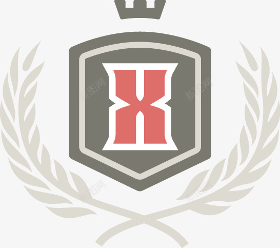X英伦皇冠麦穗盾牌徽章png免抠素材_新图网 https://ixintu.com X主字 皇冠徽章 盾牌徽章 英伦麦穗徽章