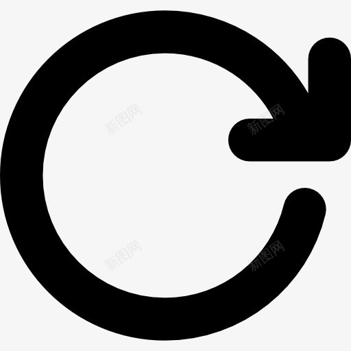 顺时针循环箭头图标png_新图网 https://ixintu.com 圆 旋转 箭头 顺时针旋转