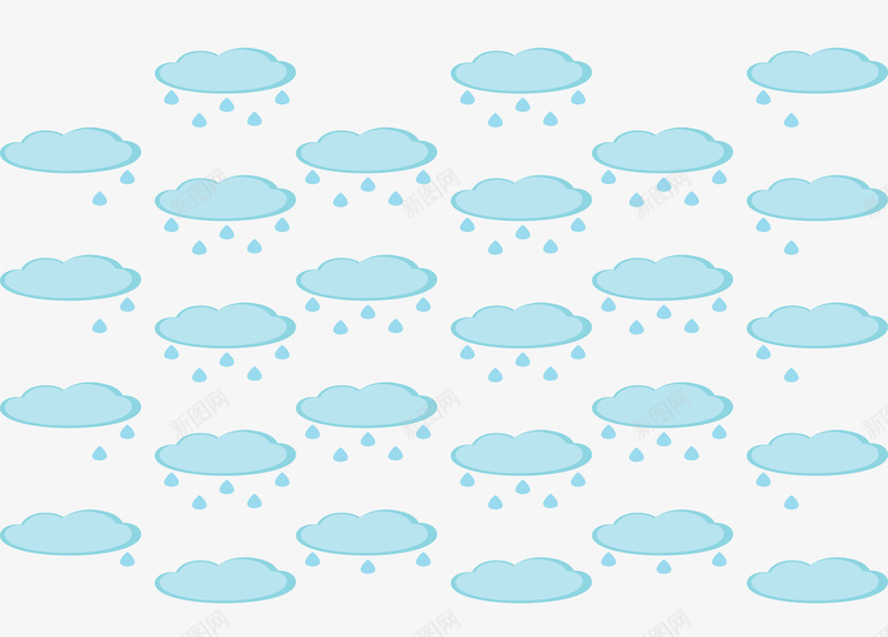 下雨气候无缝背景png免抠素材_新图网 https://ixintu.com 下雨天 图案 图案集 平面设计 无缝 无缝背景 色彩 雨季