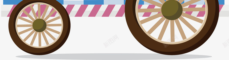 蓝白条纹棉花糖车png免抠素材_新图网 https://ixintu.com 嘉年华 棉花糖 棉花糖推车 游乐园 矢量png 蓝白条纹