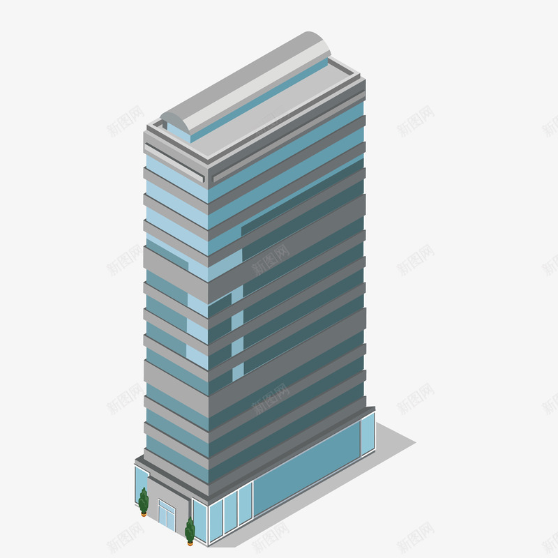 高楼装饰矢量图ai免抠素材_新图网 https://ixintu.com 俯视 光泽 卡通 屋子 房屋 手绘 树木 立体 纹理 纹路 装饰 质感 高楼 矢量图