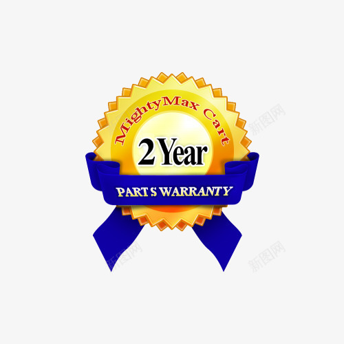 金色齿轮奖牌2年质保标志png免抠素材_新图网 https://ixintu.com 2年质保 保修 奖牌 徽章 标志 质保 金色 飘带 齿轮