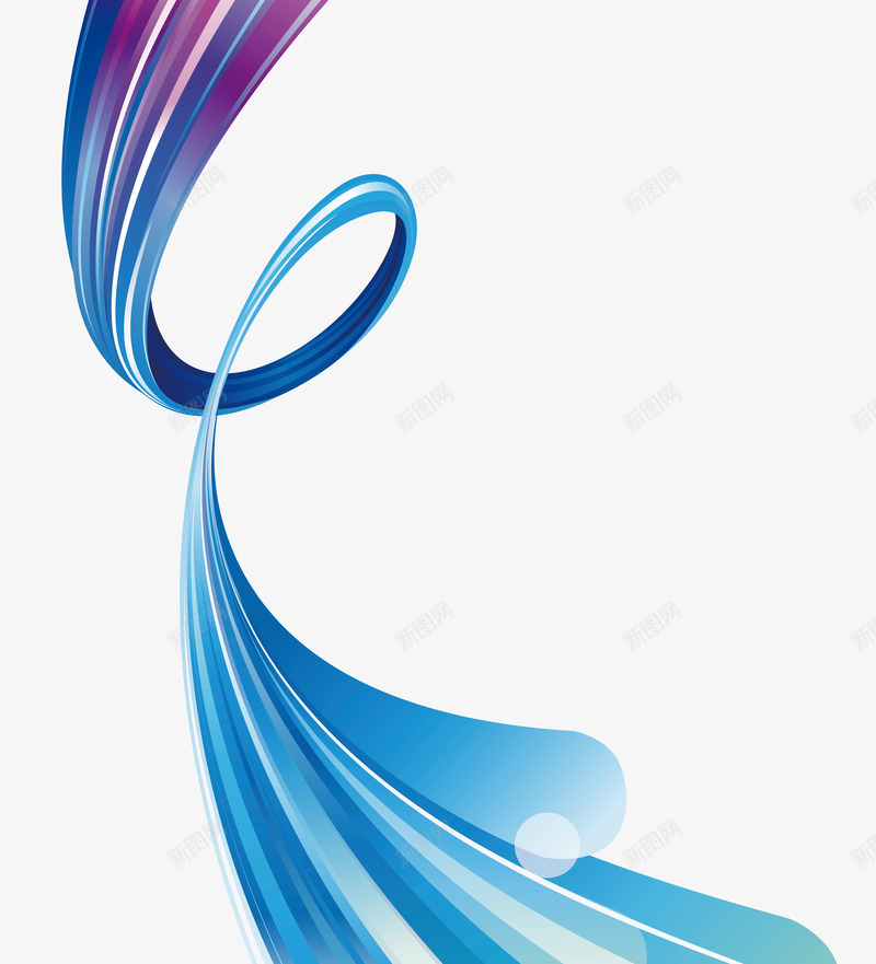几何旋转元素png免抠素材_新图网 https://ixintu.com 几何 漩涡 蓝色旋转