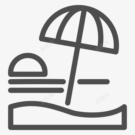 海滩旅程海洋休息海海滨太阳旅图标png_新图网 https://ixintu.com Baech journey ocean rest sea seaside sun 休息 太阳 旅程 海 海洋 海滨 海滩