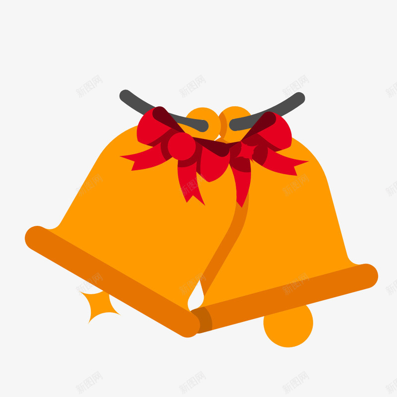 圣诞铃铛图标png_新图网 https://ixintu.com 图标 圣诞节 圣诞节装饰 圣诞铃铛 彩绘 手绘 插画 装饰物