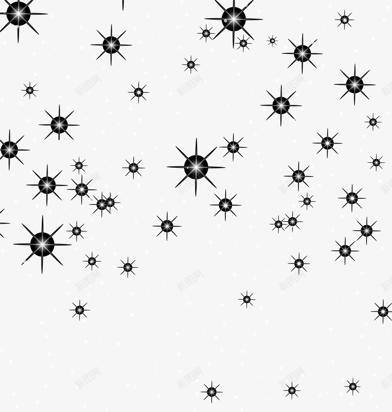 黑色闪耀光芒png免抠素材_新图网 https://ixintu.com 光芒 光辉 图案 星星 梦幻 清新 璀璨 闪耀 黑色