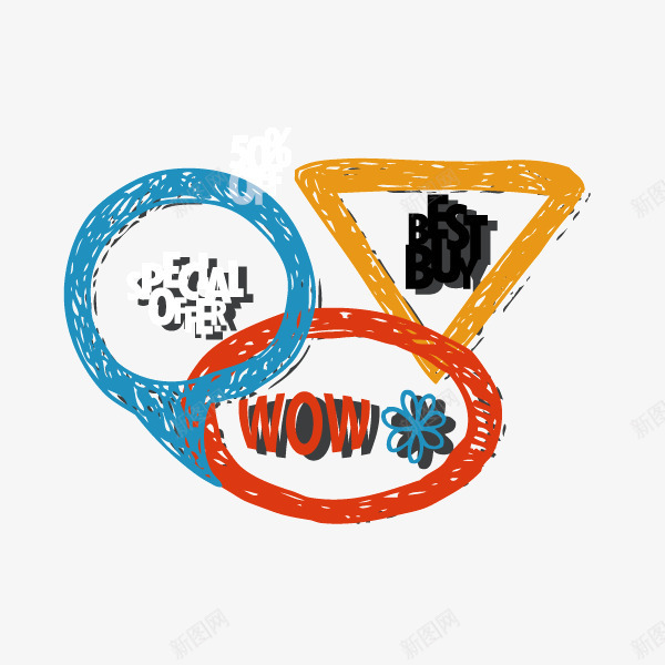 对话框手绘三角形圆环矢量图ai免抠素材_新图网 https://ixintu.com 三角形 圆环 对话框 手绘 矢量图