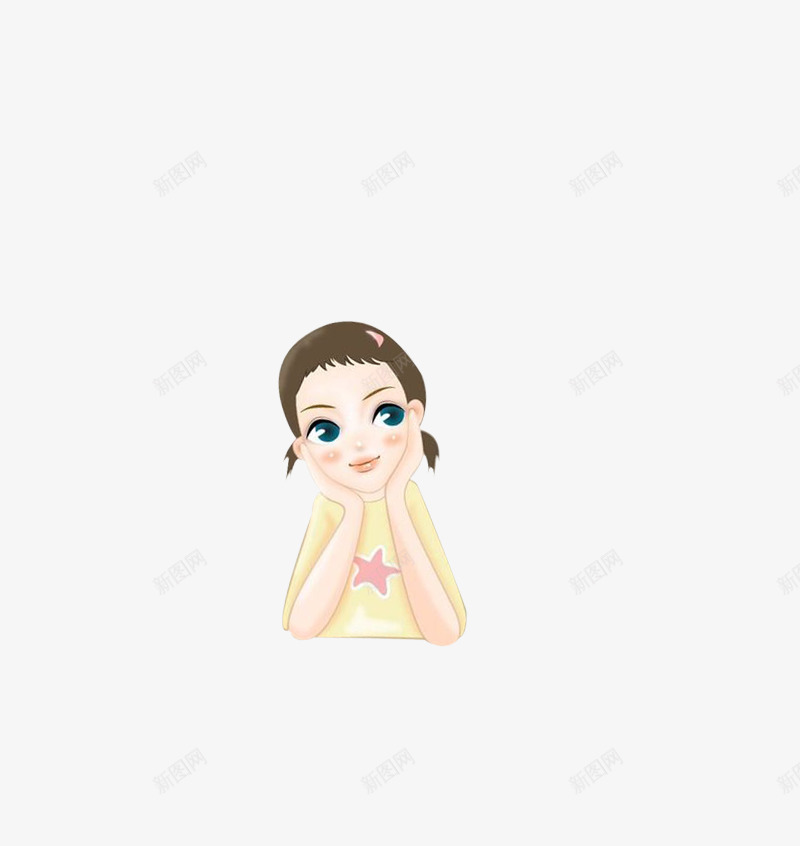 冥思畅想窗外世界的女孩插画png免抠素材_新图网 https://ixintu.com 冥思 女孩 憧憬 插画 畅想