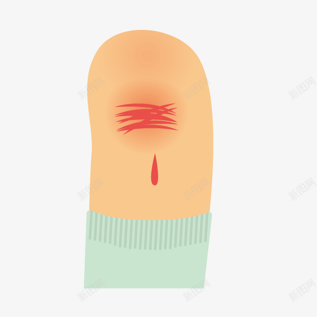 卡通手指流血png免抠素材_新图网 https://ixintu.com 卡通医院 手指流血 皮肤出血 皮肤问题
