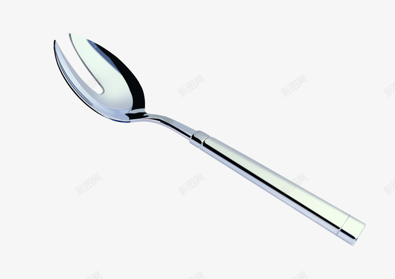 银色质感调羹psd免抠素材_新图网 https://ixintu.com 厨具 家用 铝制品 食用工具