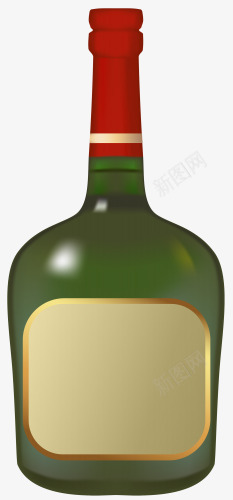 红色盖子的葡萄酒瓶png免抠素材_新图网 https://ixintu.com 玻璃瓶 瓶颈 红色 葡萄酒瓶 酒瓶