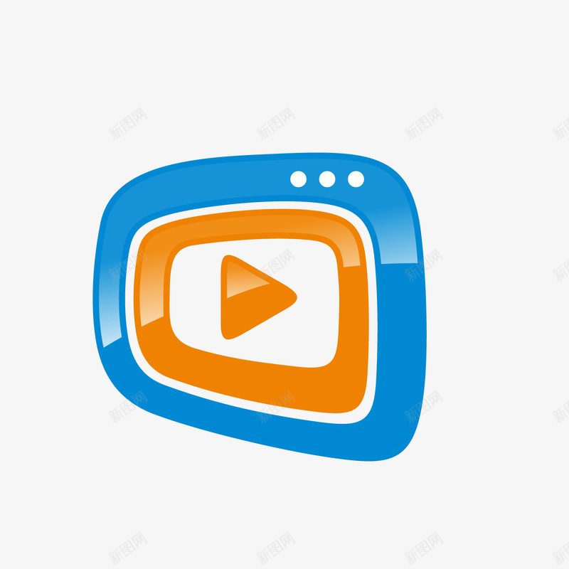 卡通扁平化播放键按钮png免抠素材_新图网 https://ixintu.com 卡通播放键 扁平化播放键 播放键png 播放键免抠 播放键按钮 矢量播放键 视频播放键