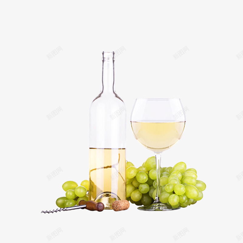 酒瓶葡萄png免抠素材_新图网 https://ixintu.com 葡萄 酒杯 酒瓶