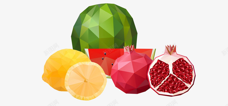 水晶水果透明psd免抠素材_新图网 https://ixintu.com png 水晶 水果 素材 透明