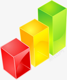 柱形图水晶卡通风格实用图标png_新图网 https://ixintu.com 卡通 图标 实用 柱形图 水晶 风格