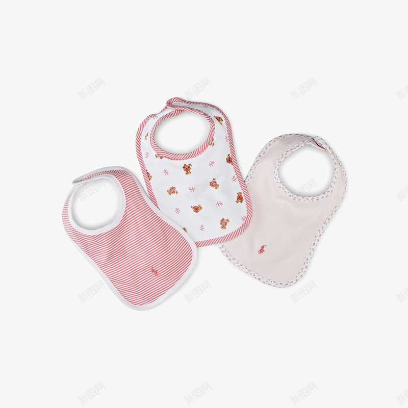 拉夫劳伦全棉围嘴三件套png免抠素材_新图网 https://ixintu.com Childrenswear Lauren Ralph 产品实物 全棉 品牌 围嘴 婴幼儿 小熊 条纹 柔软舒适