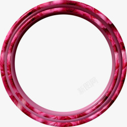 玫瑰粉红色圆环素材