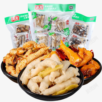 有友泡椒套装png免抠素材_新图网 https://ixintu.com 有友 泡椒 美味 鸡爪