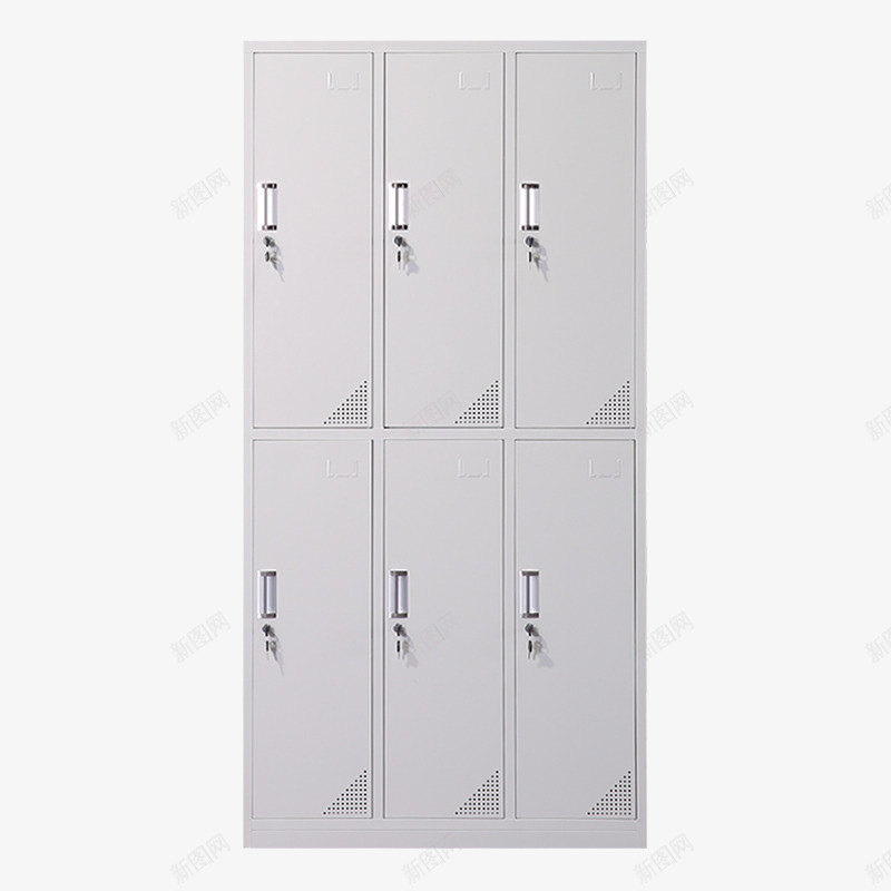 六门铁皮衣柜摄影png免抠素材_新图网 https://ixintu.com 产品实物 储物柜 六门铁皮衣柜摄影 员工柜 寄存柜 更衣柜 浴室浴池更衣室