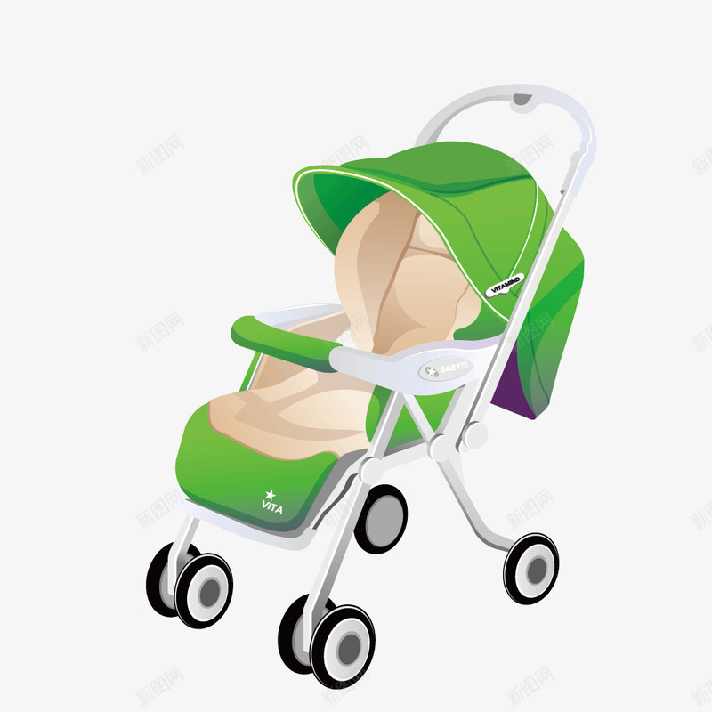 手推婴儿车png免抠素材_新图网 https://ixintu.com 宝宝车 手推车 矢量婴儿车 矢量手推宝宝车