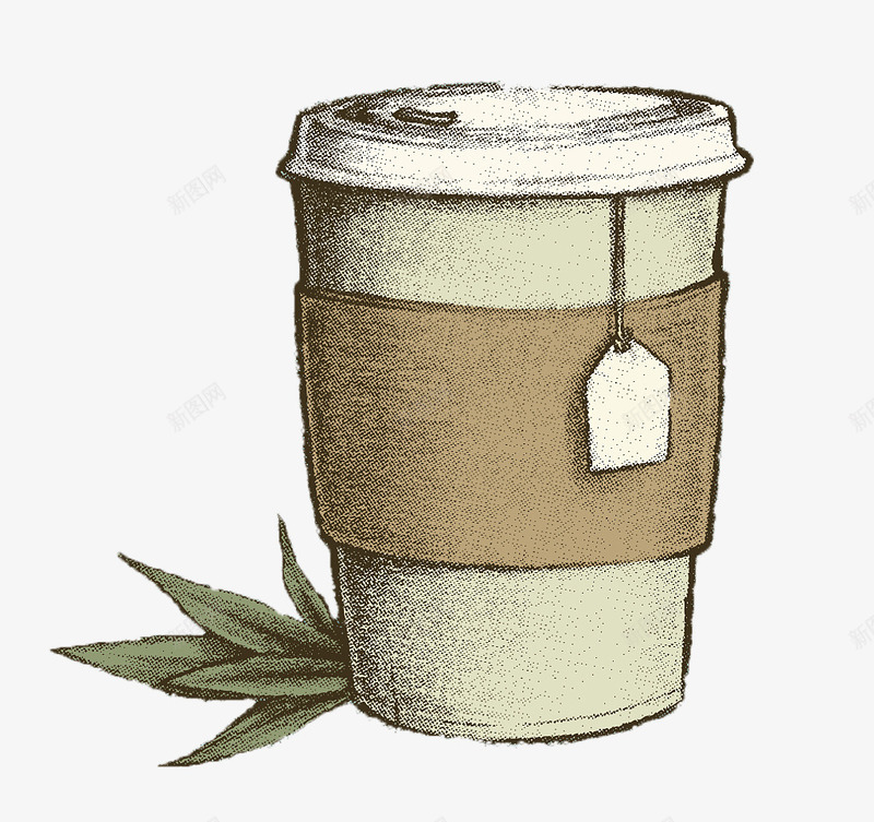 茶包绿茶png免抠素材_新图网 https://ixintu.com 传统文化 健康生活方式 茶叶片 茶文化 身体保养