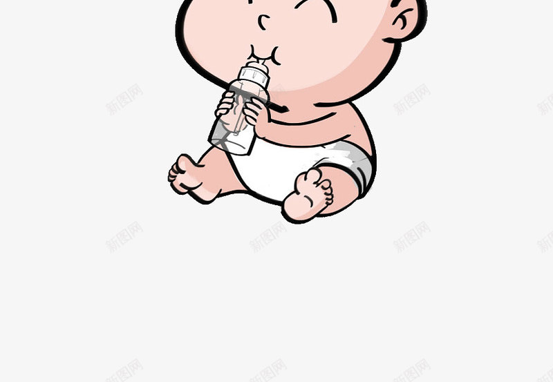 哭闹的婴儿png免抠素材_新图网 https://ixintu.com 婴儿 小孩 手绘