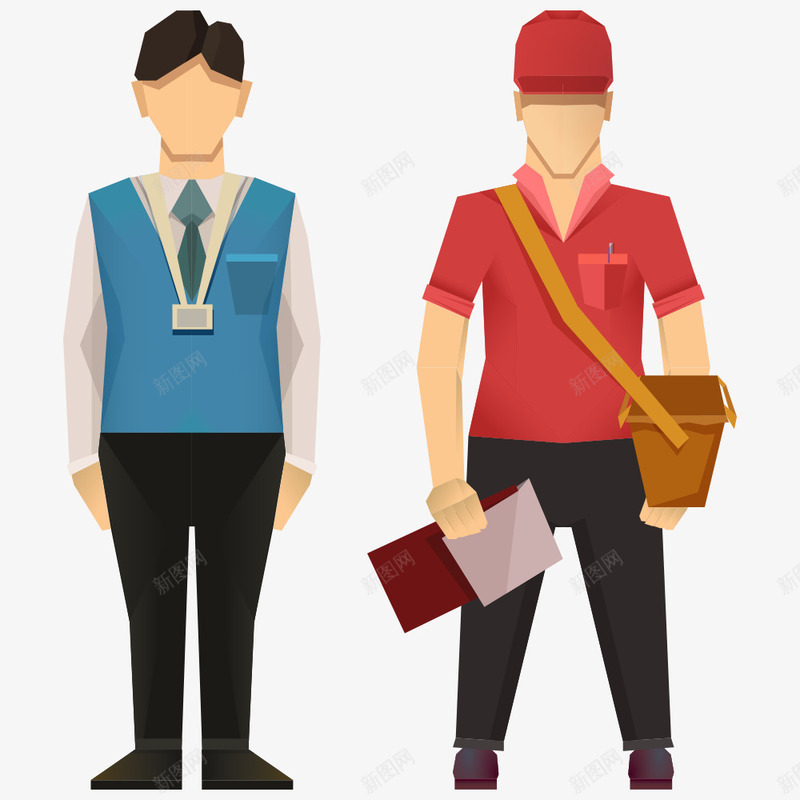 送货快递员png免抠素材_新图网 https://ixintu.com 人物 卡通人物 快递 快递员 物流 送货
