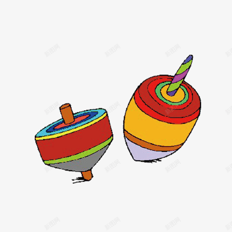 陀螺png免抠素材_新图网 https://ixintu.com 娱乐 小孩玩具 运动 陀螺