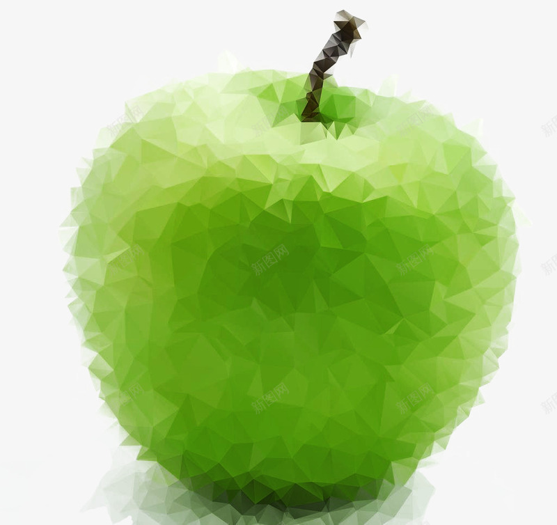 青色菱形苹果png免抠素材_新图网 https://ixintu.com 创意苹果 棱形苹果 水果 苹果 菱形苹果 青色苹果 青苹果