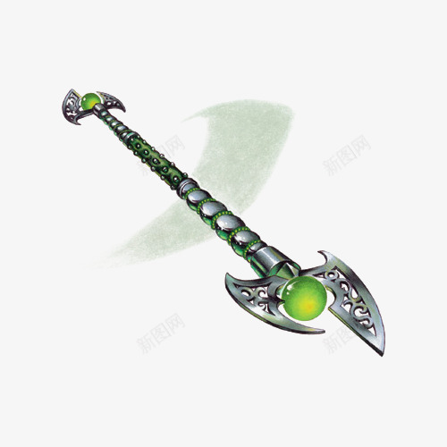 绿色光芒法杖png免抠素材_新图网 https://ixintu.com 免扣 免费 法杖 玄幻 魔法