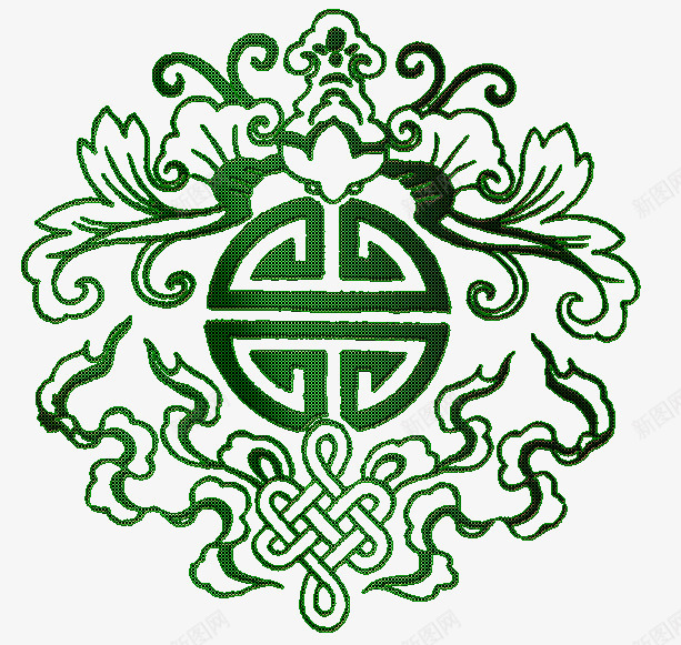 绿色温暖古风圆环png免抠素材_新图网 https://ixintu.com 古风 图片 温暖 绿色