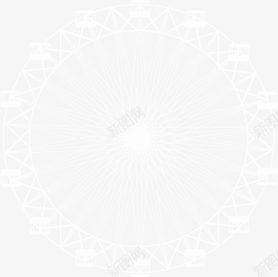 白色圆环装饰png免抠素材_新图网 https://ixintu.com 白色 装饰