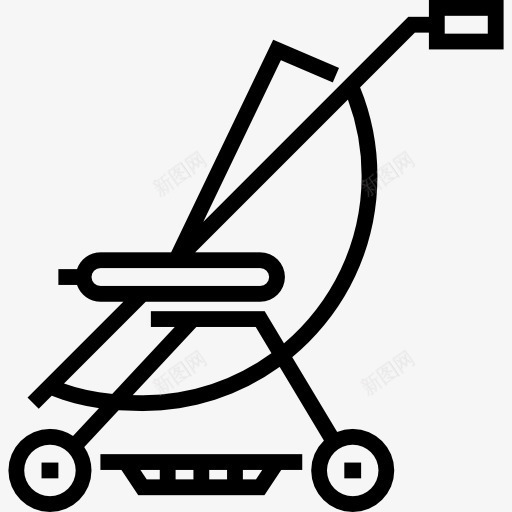 车图标png_新图网 https://ixintu.com 儿童推车 孩子和婴儿 车 运输