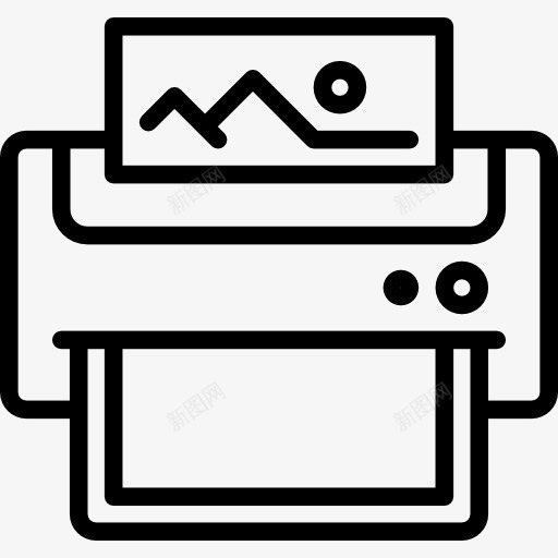 打印照片图标png_新图网 https://ixintu.com 打印 打印机 技术 摄影 景观